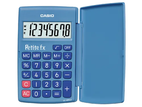 Rekenmachine Casio basisschool blauw LC-401LV-BU