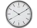 Wandklok MAUL Fly RC Ø305x45mm aluminium frame wit incl. batterij