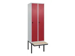 locker voor scheiding van kleding,HxBxD 2120x600x815mm,2vak