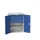 universele kast,HxBxD 1000x800x550mm,1xStalen bodem,3lade(n)