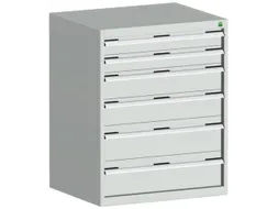 ladekast 1000x800x750mm 6laden zware lasten RAL7035 front RAL7035