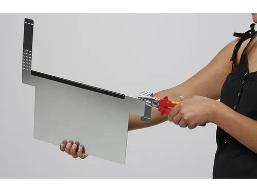 etikethouder HxL 230x300mm uitneembaar met klemstrip staal