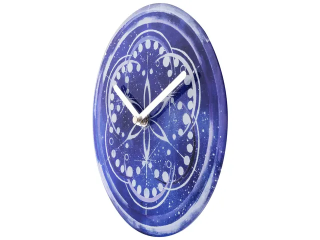 Horloge de Table/Murale 20 cm-Silent-Indigo-Verre Trempé-NeXtime Cosm