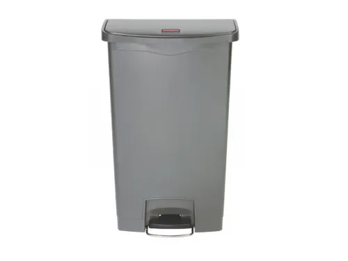 Pedaalemmer Slim Jim Step On Front Kunststof 68 Liter Grijs