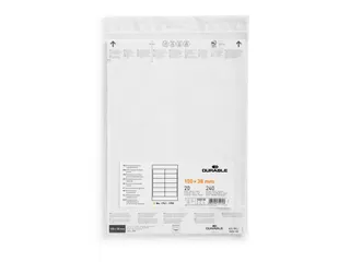 Papieren inserts voor documenthouders 100x38mm (240 kaartjes) - 3