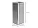 9503094 Afvalbak MAULprime 30L edelstaal 25.1x25.1x60.4cm zilver