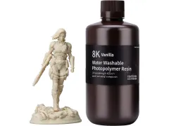 ELEGOO 8K Water-Washable Resin Vanilla 1kg 3d printers