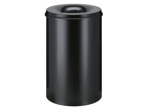 Papierbak met Vlamdover 110 liter 470mm x 72cm Zwart