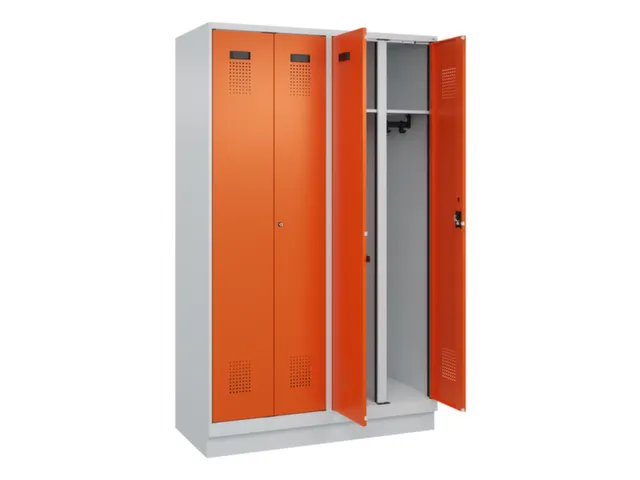 locker voor scheiding van kleding,HxBxD 1950x1200x500mm,4vak
