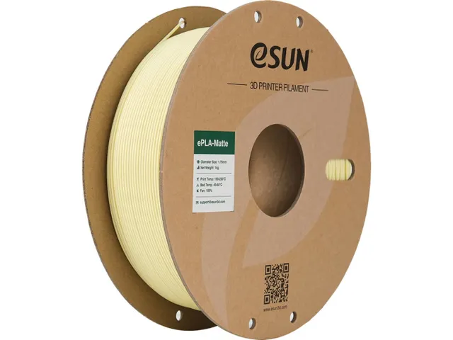 eSUN 3D printer Filament ePLA-Matte 1,75mm Amandel Geel 1kg