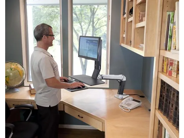 Zit Sta Bureau WorkFit-A Enkele LD met werkblad