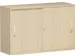 Schuifdeurkast 770x1200x430mm Romp Beuken Decor Front Lichtgrijs
