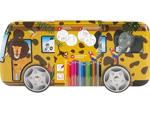 Viltstiften Eberhard Faber Safaribus 16 stuks uitwasbaar