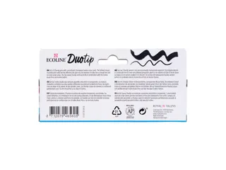 Duotip marker Ecoline primair set 3 kleuren - 6