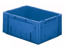 Euronorm Stapelkrat 175x400x300mm 14 5l Wanden/Bodem Gesloten Blauw
