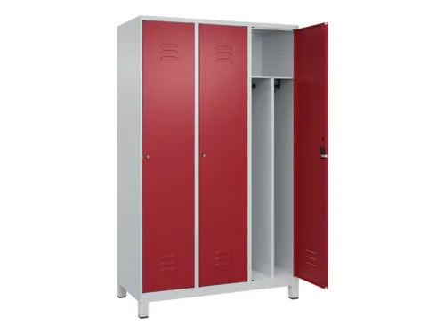 locker voor scheiding van kleding,HxBxD 1950x1200x500mm,3vak