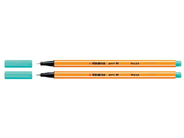 Fineliner STABILO point 88/51 0.4mm turquoise blauw
