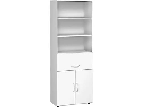 kantoorstelling HxBxD 2160x800x420mm 2 OH Hangmappenframe wit
