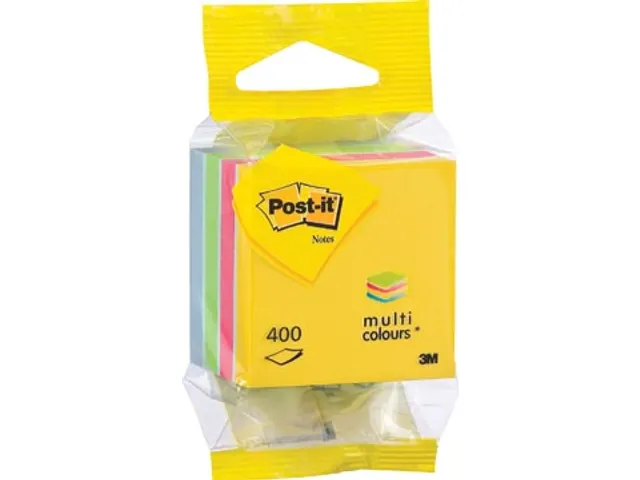 Mini bloc cube Post-it Ultra 51x51mm assorti 400 feuilles
