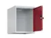 opzetkast,v. locker,1vak.,vak B 400mm,HxBxD 500x400x500mm,vleugeldeur