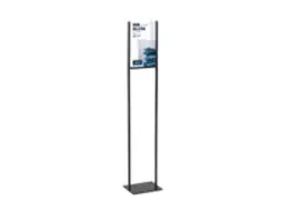 OUTLET Europel Infostandaard A4 Zwart metaal met Acryl Display