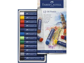 Oliepastels Faber-Castell Creative Studio etui a 12 stuks - 1