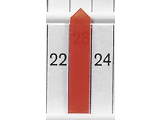 planningspijl,B 7mm,kunststof,oranje-transparant - 1