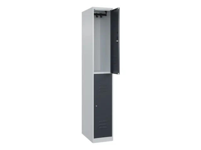 dubbeldekse locker,HxBxD 1850x300x500mm,1x2vak.,vak B 300mm