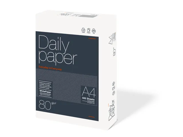 Kopieerpapier Daily Paper A4 80 Gram wit Pallet 500 vel