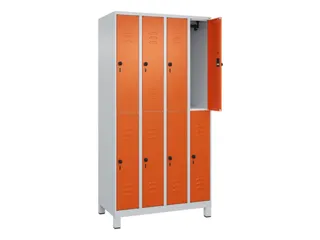 dubbeldekse locker,HxBxD 1950x1000x500mm,4x2vak.,vak B 250mm - 2