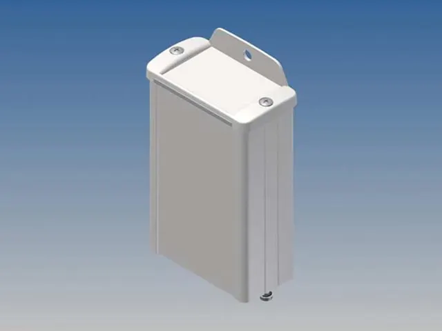 Aluminium Behuizing - WIT - 100x85.8x36.9mm - Met Flens