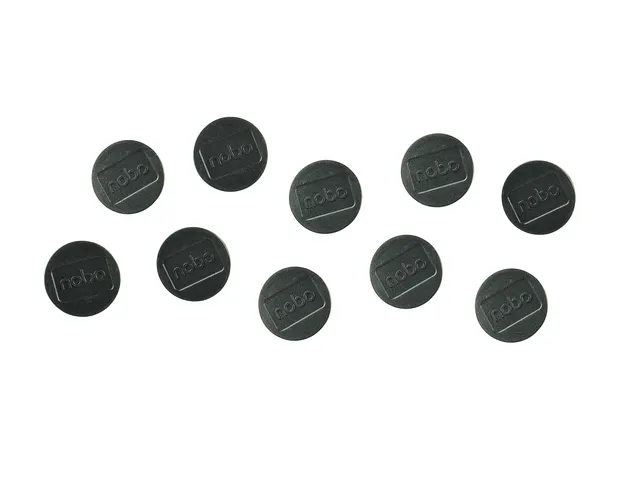 Magneet Nobo 38mm zwart 10 stuks