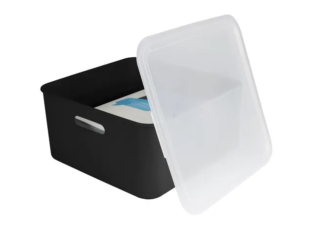 Sigma Home cube box 12,5L zwart - 31,3x31,3x15,7cm