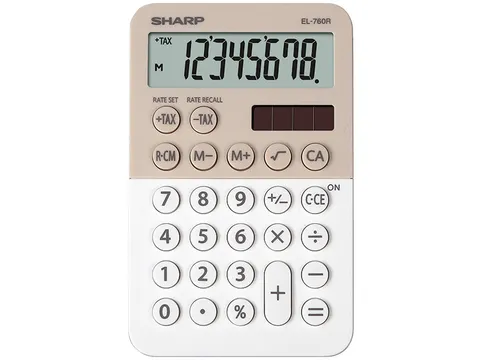 Calculator Sharp-EL760RBLA wit desktop