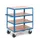 tafelwagen,draagverm. 600kg,4etage(s),laadvl. LxB 1200x800mm,houtetage