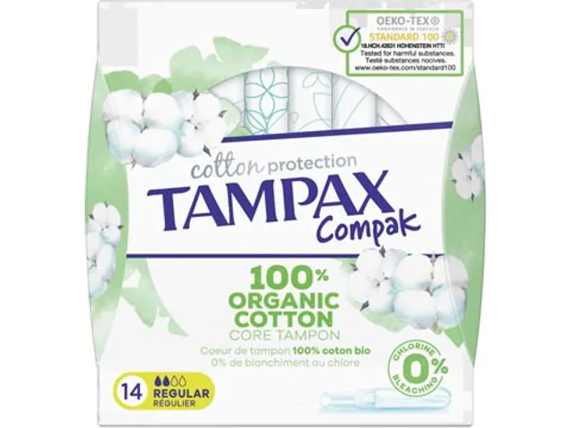Cotton Regular tampons, pak van 14 stuks