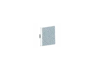 geluidabsorberende scheidingswand,HxBxD 1600x1000x41mm,wand stof,grijs - 2