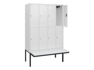 Dubbeldekse dekenkist,HxBxD 1950x1200x815mm,4x2vak.,vak B 300mm - 2
