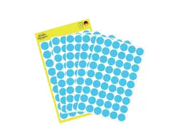 Etiket Avery Zweckform 3142 Rond Ø12mm Blauw 270 Stuks