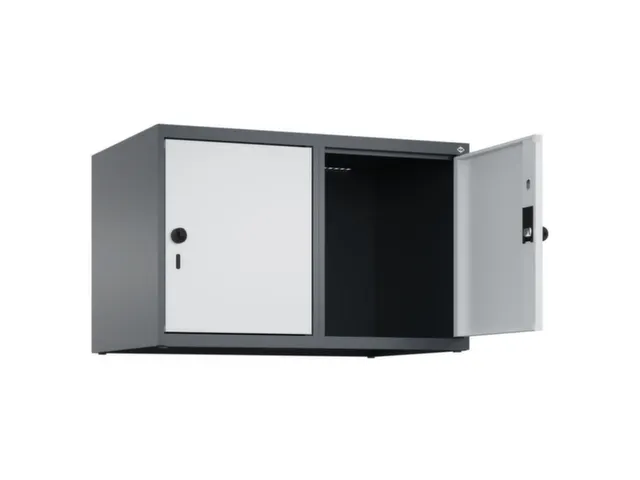 opzetkast,v. locker,2vak.,vak B 400mm,HxBxD 500x800x500mm,vleugeldeur