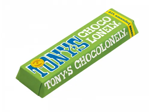 Chocolade Tony's Chocolonely reep 47gr amandel zeezout