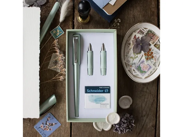 Boîte cadeau Schneider Calligraphie Callissima Menthe