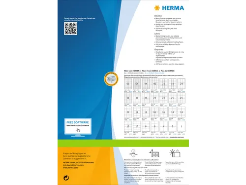 HERMA 4625 Premium etiketten A4 105x42,3mm Wit 2800 stuks