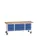 werkbank HxBxD 830x2000x600mm multiplexblad 9laden RAL7035