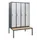 locker met bank,HxBxD 1950x1200x815mm,4vak,vak B 300mm,draaigrendel