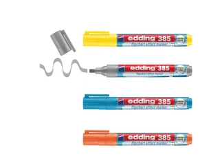 Edding 385 Flipchart effect marker Assorti 4 stuks - 7