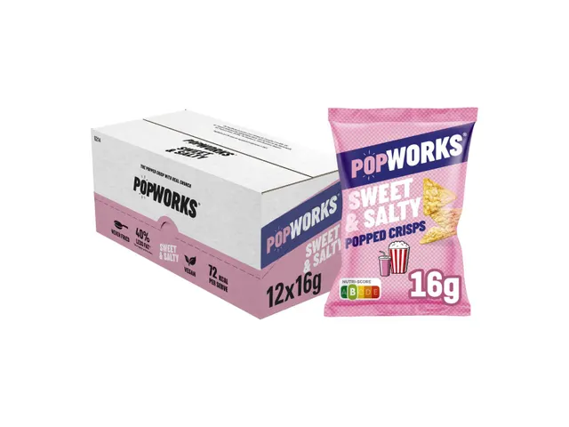 Chips Popworks Sweet Salty 16gr