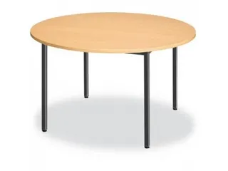 Tafel Rond 110 Cm Frame Aluminium Blad Esdoorn - 2
