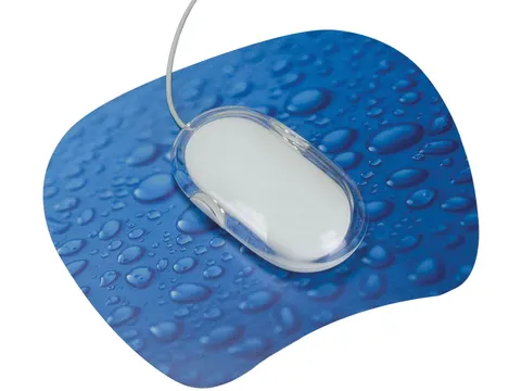 Muismat Ultra Dun Antislip Regendruppels Blauw