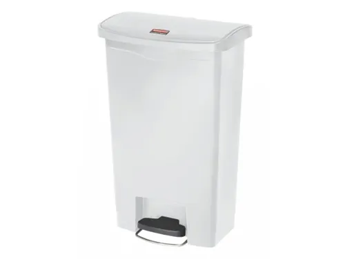 Pedaalemmer Slim Jim Step On Front Kunststof 50 Liter Wit
